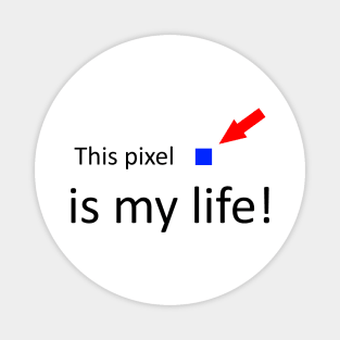 This pixel is my life funny quote Magnet